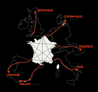 carte des EuroDiagonales